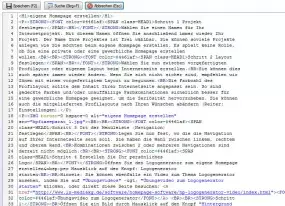 Integrierter HTML-Editor