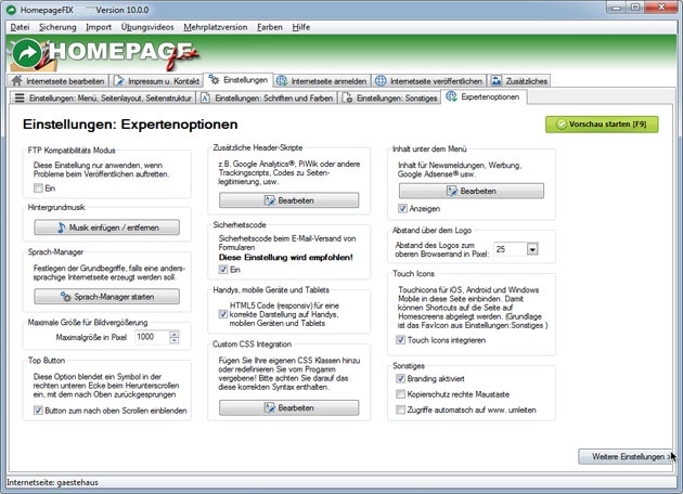 Homepage Software Homepage Software